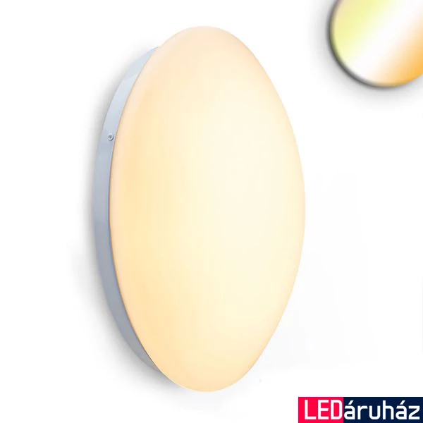 WhiteSwitch mennyezeti/fali LED lámpa, 1240 lm, 18W, változtatható színhőmérséklet (2700K/3000K/4000K), fehér