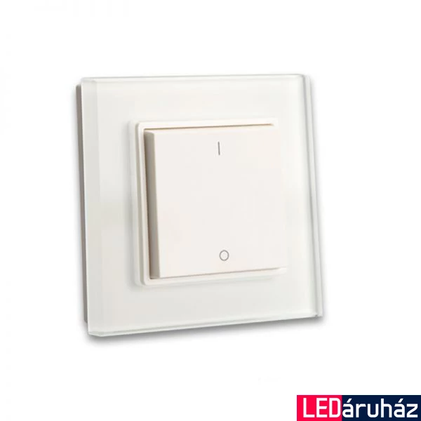 SysCon 1 zónás fali RF LED dimmer, monokróm, elemes, fehér