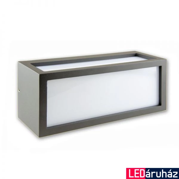 Kültéri falra szerelhető lámpa BOX-2 E27 foglalat, sötétszürke