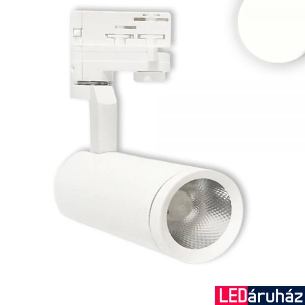 3 fázisú LED reflektor, sínre szerelhető, 15W, 1150 lm, 38°, matt fehér, 4000K természetes fehér