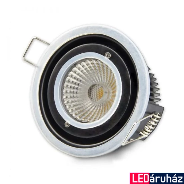 Vízálló IP65 süllyesztett LED spotlámpa 10W, 800 lm, 3000K melegfehér, fényerőszabályozható