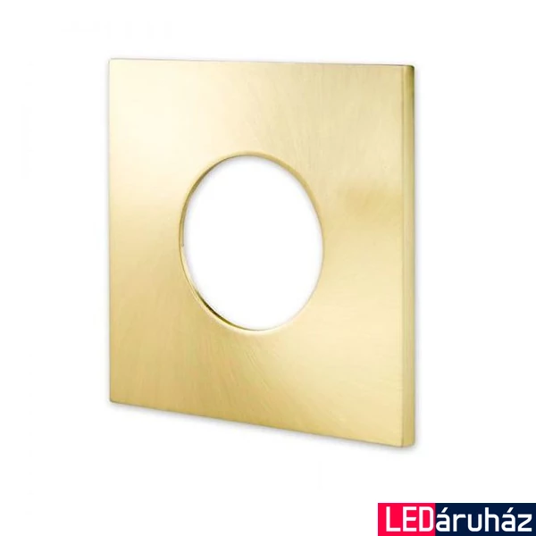 Arany színű négyzet előlap vízálló IP65 LED spotlámpához