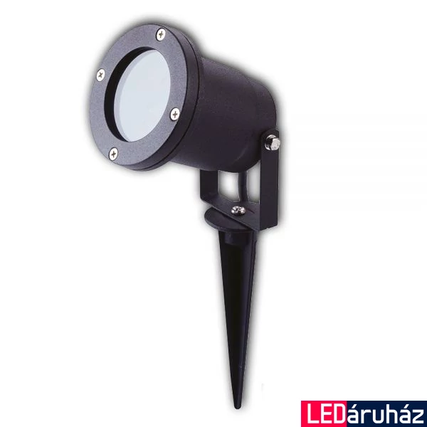 Kültéri leszúrható lámpa, GU10 foglalattal, IP65, 31,5cm, fekete