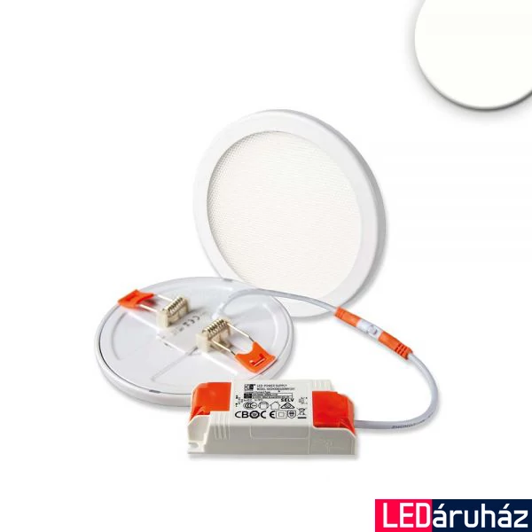Flex süllyesztett LED mélysugárzó, 8W, 750lm, 4000K természetes fehér, 120°, UGR<19, CRI80, IP52, 11,8cm átmérő, fehér