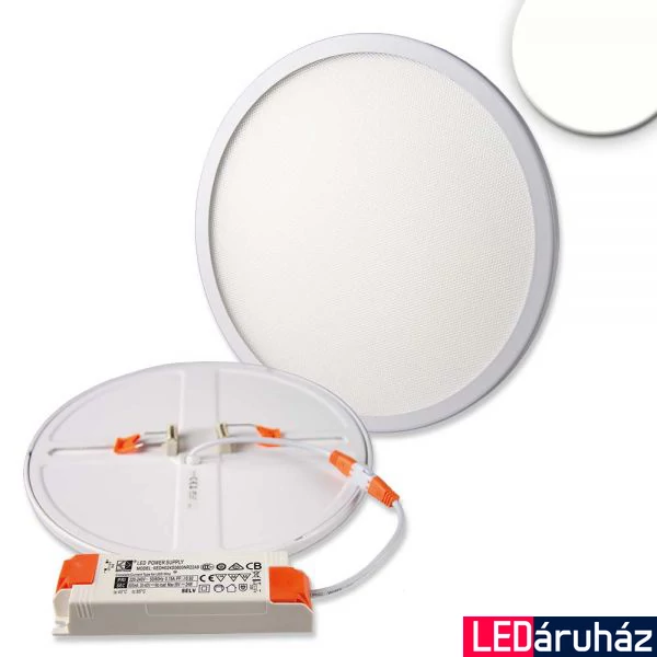 Flex süllyesztett LED mélysugárzó, 23W, 2200lm, 4000K természetes fehér, 120°, UGR<19, CRI80, IP52, 23cm átmérő, fehér
