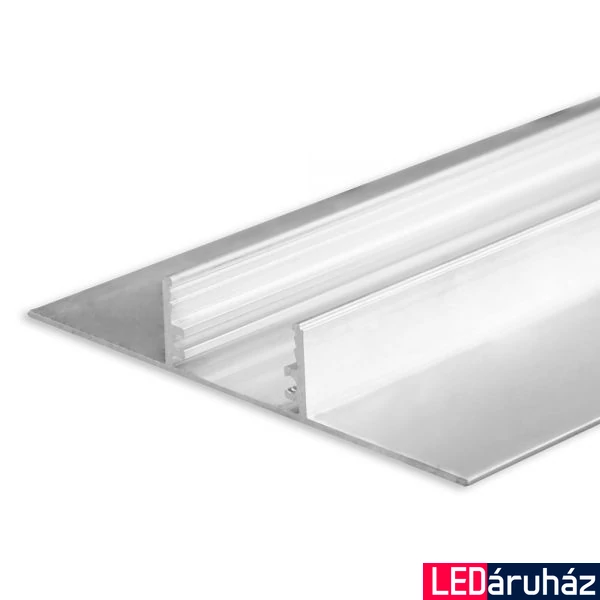 LED profil gipszkartonhoz, T-profil 20mm, eloxált alumínium, 2m