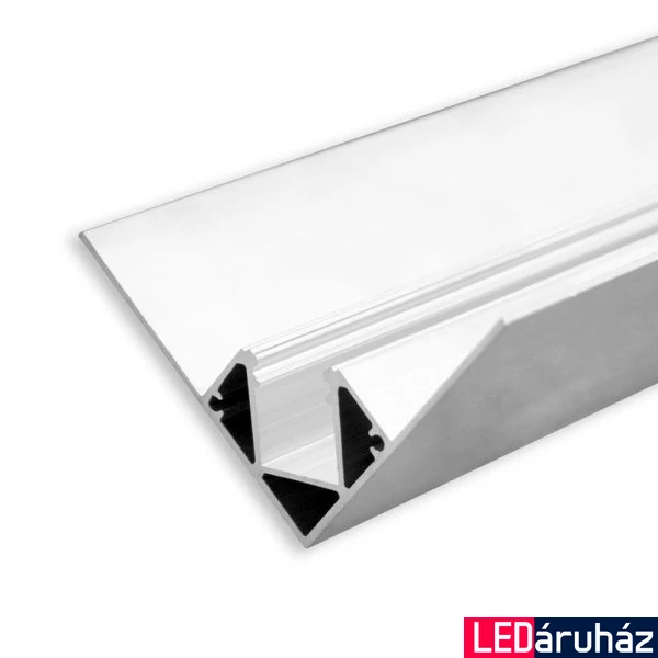 LED profil belső sarok, eloxált alumínium, 2m