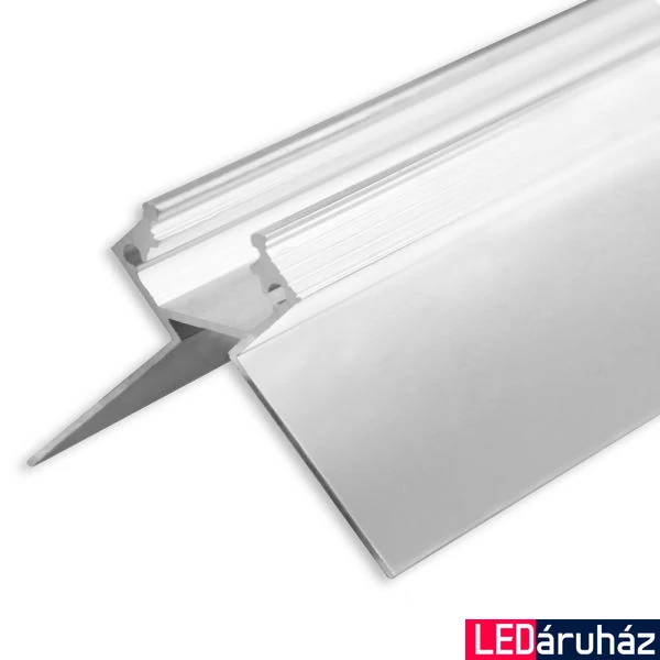 LED gipszkarton profil külső sarok, eloxált alumínium, 2m