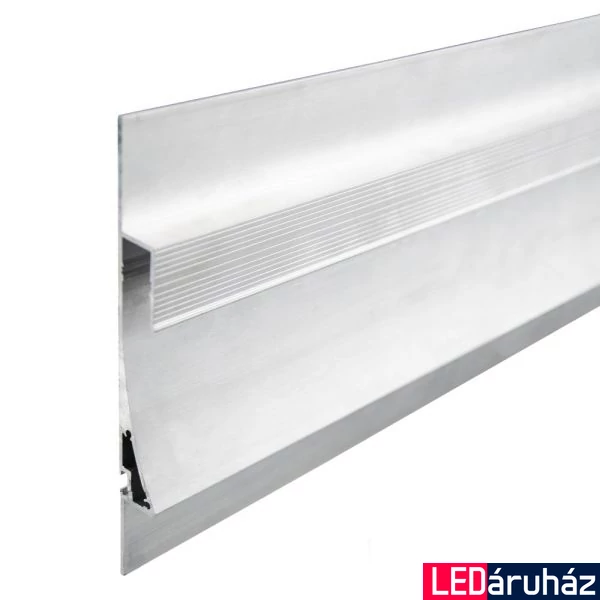 LED profil gipszkartonhoz szimpla ív, eloxált alumínium, 2m 