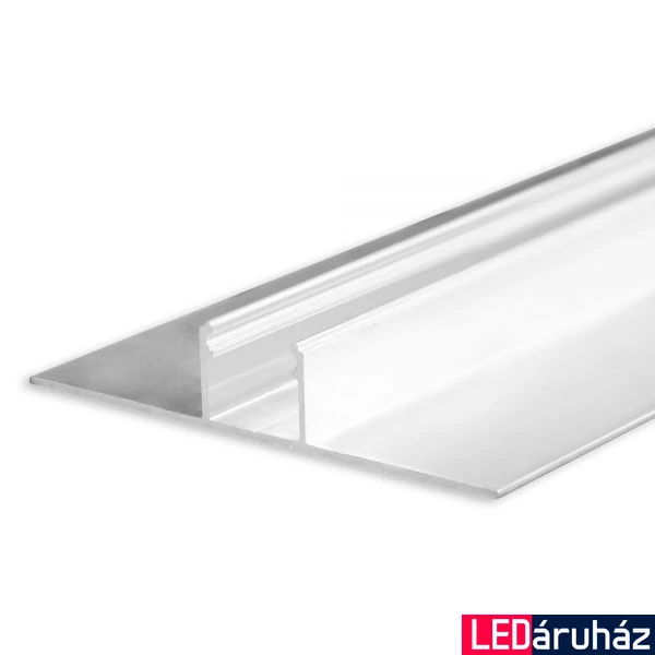 LED profil gipszkartonhoz, T-profil 14mm, eloxált alumínium, 2m