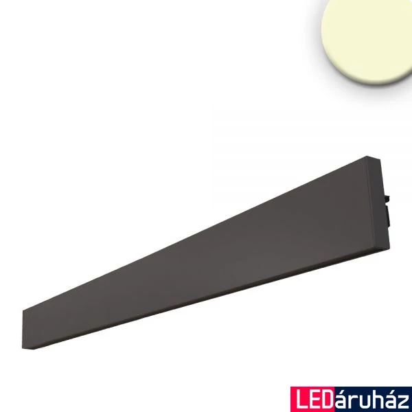 Fali lineáris LED lámpa, 30W, 2300lm, 3000K melegfehér, CRI83, IP40, 91x9,4cm, fekete