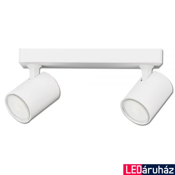Fali/mennyezeti lámpa, 2xGU10 foglalattal, IP20, 25 cm széles, fehér