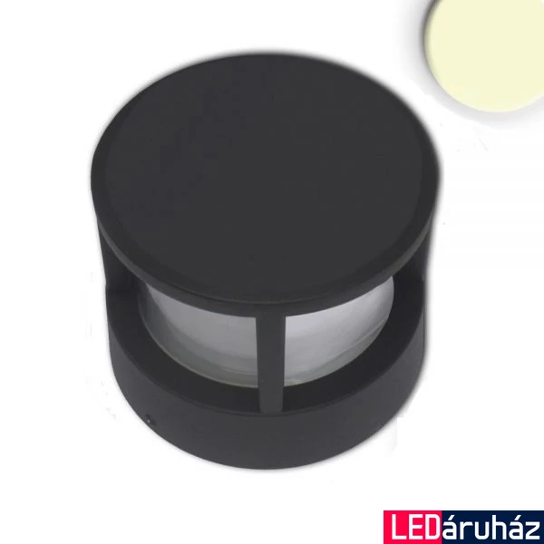 Kültéri LED állólámpa, 6W, 280lm, 3000K melegfehér, CRI82, IP54, 10,5x10,5cm, fekete