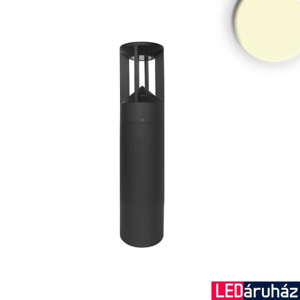 Kültéri LED állólámpa, 8W, 330lm, 3000K melegfehér, CRI82, IP54, 40x11cm, fekete