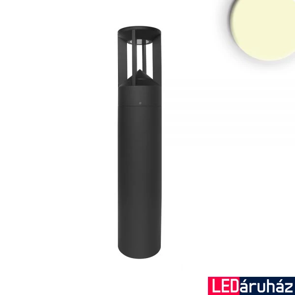 Kültéri LED állólámpa, 8W, 330lm, 3000K melegfehér, CRI82, IP54, 60x11cm, fekete