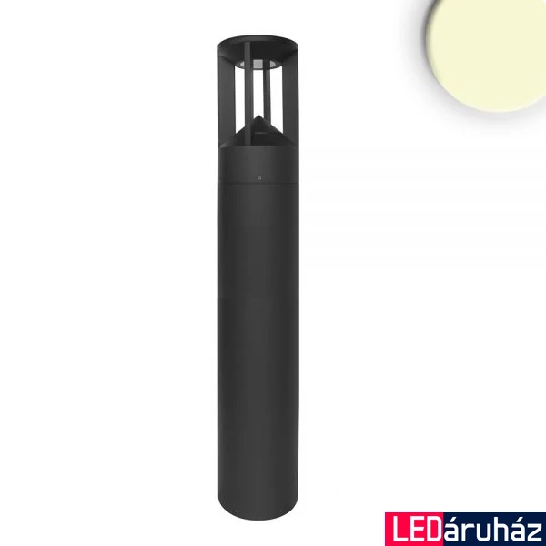 Kültéri LED állólámpa, 8W, 330lm, 3000K melegfehér, CRI82, IP54, 80x11cm, fekete