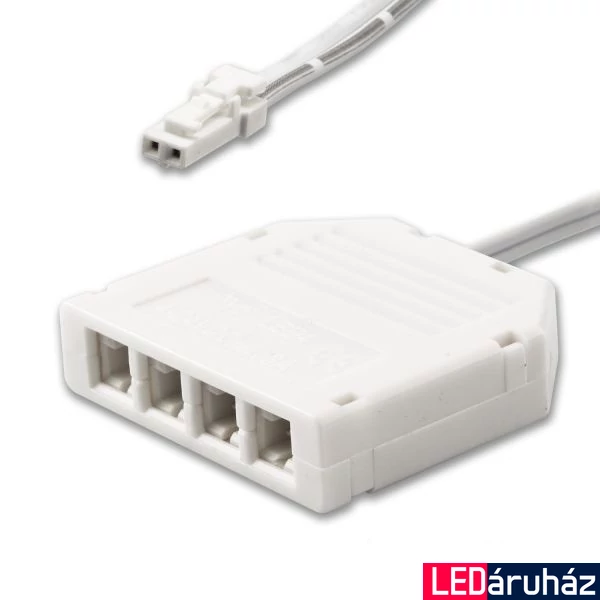 AmpSystem elosztó 4 párhuzamos kimenettel, max. 3,5A, 30cm, IP20, fehér