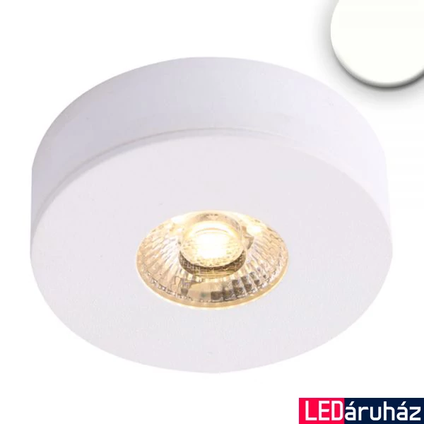 AmpSystem felületre szerelhető LED lámpa, 24V DC, 3W, 250lm, 4000K természetes fehér, fehér, kör, IP42