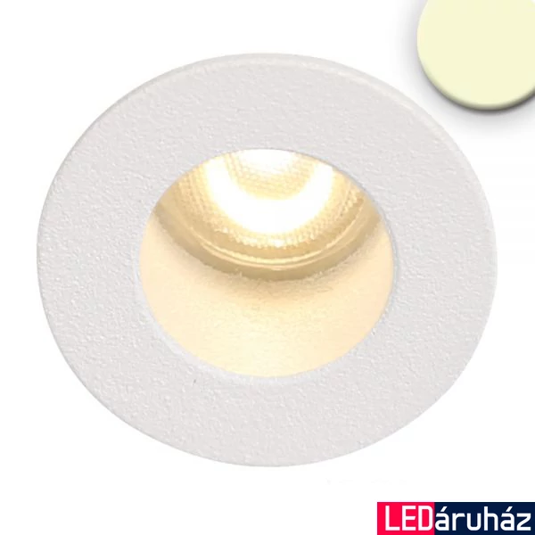 AmpSystem süllyesztett LED spotlámpa, 24V DC, 1W, 60lm, 3000K melegfehér, fehér, kör, fényerőszabályozható