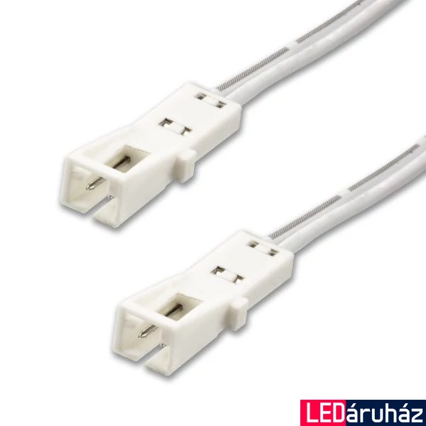 AmpSystem toldókábel, 100cm, ANYA-ANYA, 2 pólusú, fehér, max. 3A, IP20