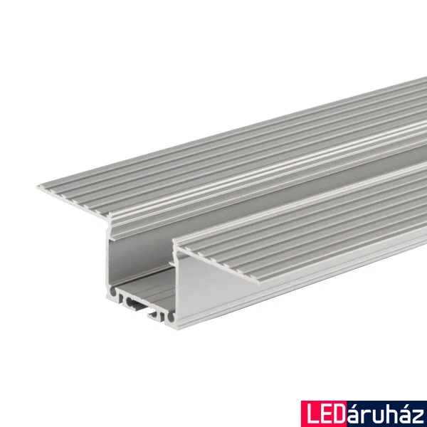 Ceiling21 gipszkarton LED profil, 21mm, ezüst eloxált alumínium, 2m