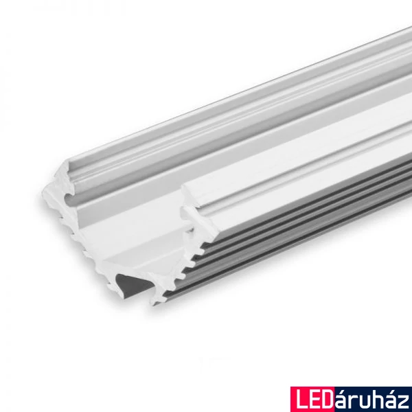 Corner12 LED sarokprofil, 12mm, ezüst eloxált alumínium, 2m