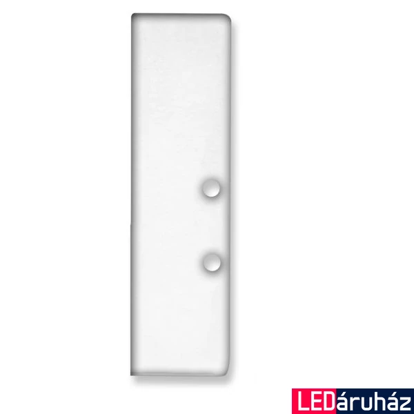 EC94W végzáró Hide Bottom LED profilhoz, alumínium, fehér, csavarokkal