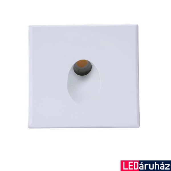 Fehér design előlap WallSys süllyeszthető fali LED lámpához, négyzet, 1-es típus
