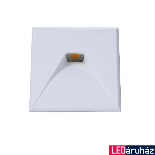 Fehér design előlap WallSys süllyeszthető fali LED lámpához, négyzet, 2-es típus