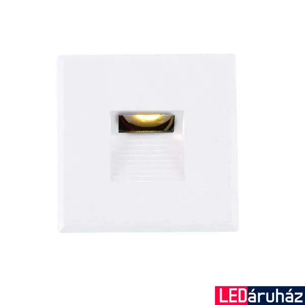 Fehér design előlap WallSys süllyeszthető fali LED lámpához, négyzet, 3-as típus