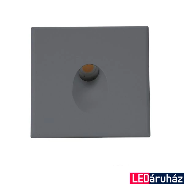 Fekete design előlap WallSys süllyeszthető fali LED lámpához, négyzet, 1-es típus