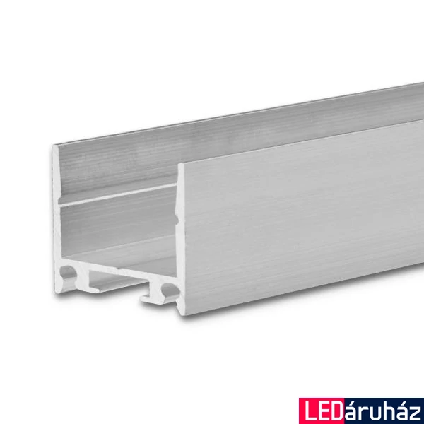 Hide Single felületre szerelhető alumínium LED profil, 16mm, ezüst eloxált, 2m