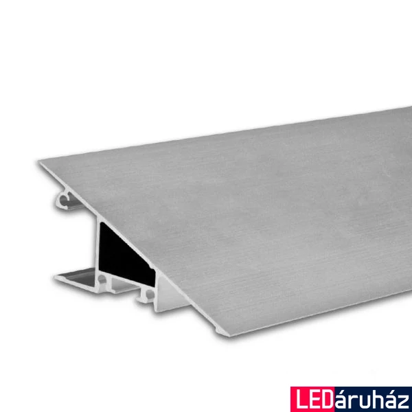 Hide Triangle felületre szerelhető LED profil, 16mm, ezüst eloxált alumínium, 2m