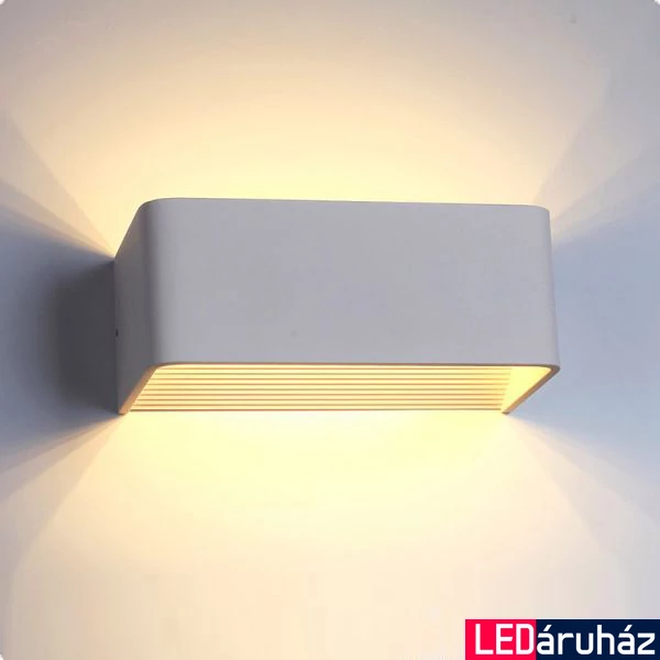 Kültéri LED fali lámpa, lefelé és felfelé világít, 6W, 443lm, 3000K melegfehér, fehér, IP40