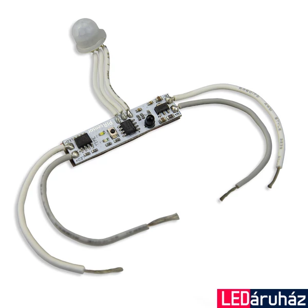 LED Mini kapcsoló PIR mozgásérzékelovel, készenléti szinttel, 12-24 V DC 5 A
