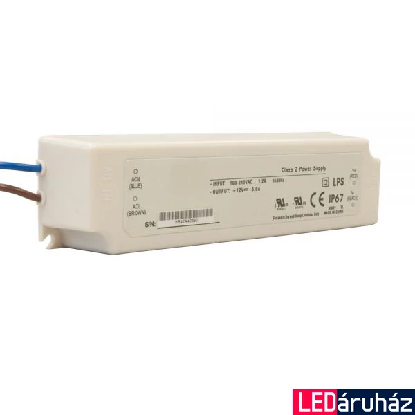 LED tápegység 24V DC, 0-100W, IP67