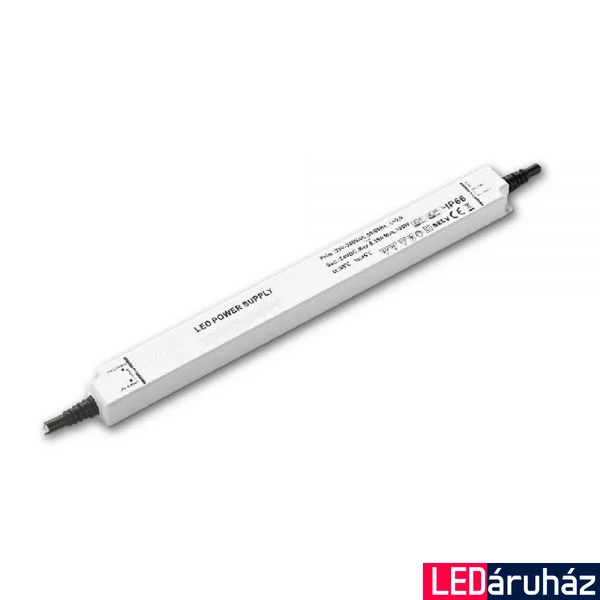 LED tápegység 24V DC, 0-150W, IP65, keskeny