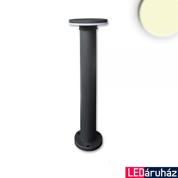 Poller-3 kültéri LED állólámpa, 13W, 480lm, 3000K melegfehér, CRI82, IP54, 18x60cm, fekete