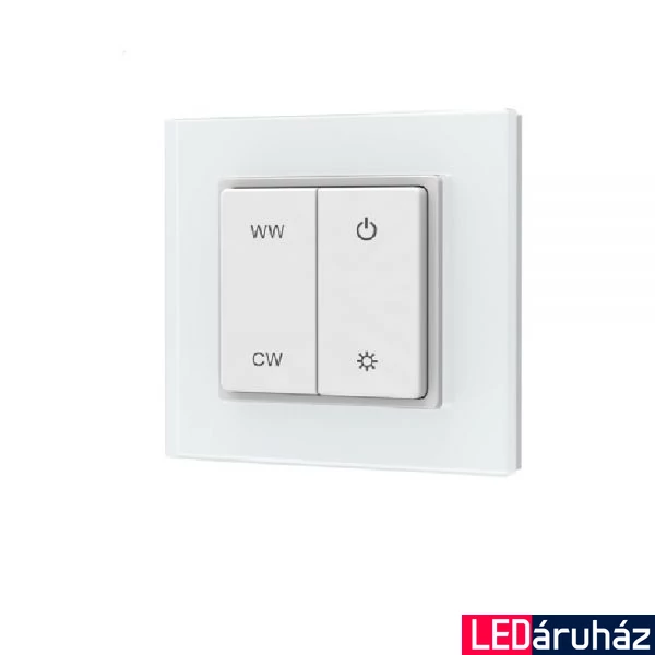 ProSystem 1 zónás CCT falra szerelhető távirányító, RF, fehér, elemes