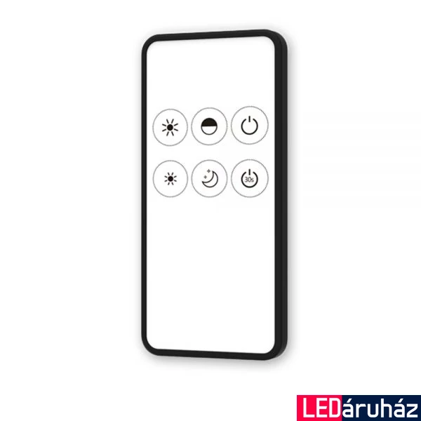ProSystem 1 zónás monokróm mini távirányító, nyomógombos, fekete/fehér, RF, elemes