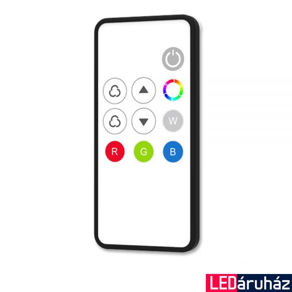 ProSystem 1 zónás RGBW mini távirányító, RF, fekete/fehér, elemes