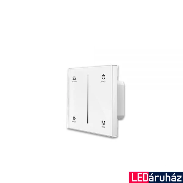 ProSystem 1 zónás TRIAC fali LED fényerőszabályzó, érintőkapcsolóval, 230V, 360VA, felfutó vagy lefutó él kiválasztható