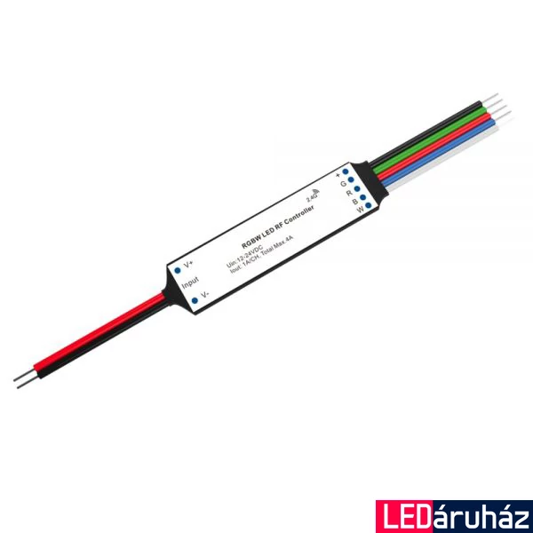 ProSystem 4 csatornás PWM Mesh mini RGB LED vezérlő, 12-24V DC, 4x1A