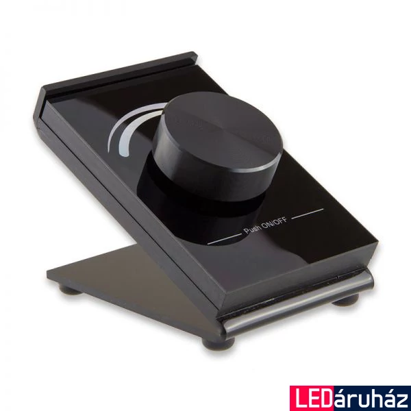 SysOne 1 zónás RF CCT asztali LED vezérlő forgatógombbal, fekete, elemes