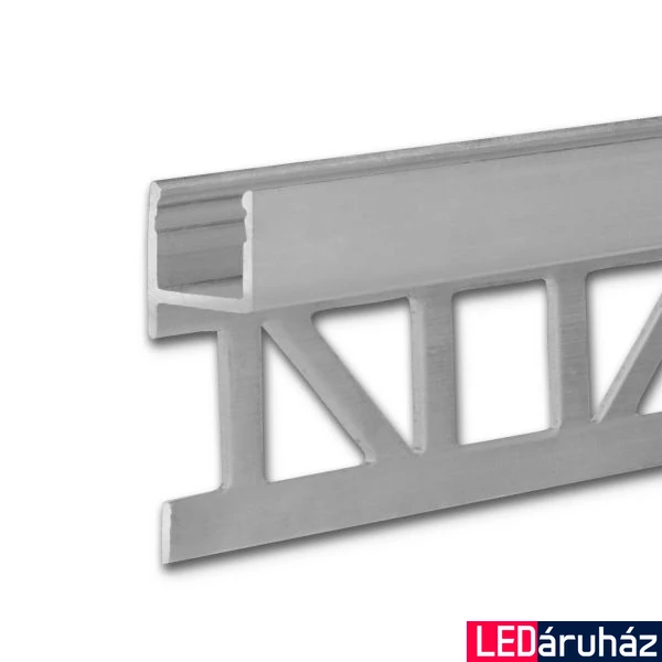 Up8 LED csempeprofil, 8mm, ezüst eloxált alumínium, 2m