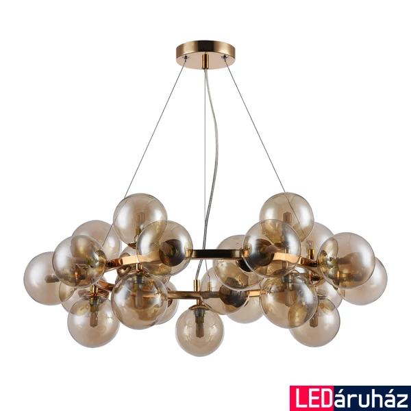 ITALUX CABELLA több ágú függeszték 25 foglalattal, barna, G9, IT-PND-5252-25-GD-CGN