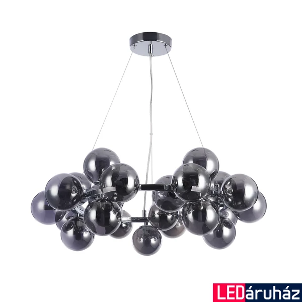 ITALUX CABELLA több ágú függeszték 25 foglalattal, szürke, G9, IT-PND-5252-25-CH+SMK
