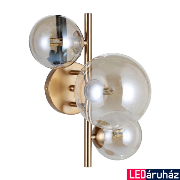 ITALUX CANELLO fali lámpa 3 foglalattal, réz, G9, IT-WL-406007-3-HBR
