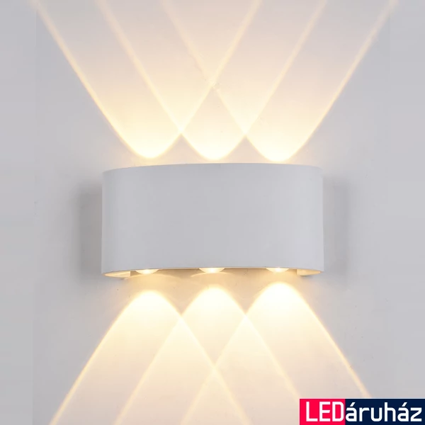 ITALUX GILBERTO lefelé és felfelé világít fali lámpa fehér, 3000K melegfehér, beépített LED, 420 lm, IT-PL-232W