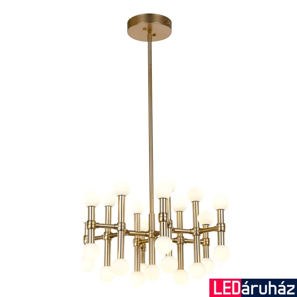ITALUX GIOVANNA több ágú függeszték arany, 3000K melegfehér, beépített LED, 4489 lm, IT-MX16009008-25A B